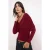 TRENDYOLMİLLA Dames Bordeaux Effen Lang Getailleerd Blouses