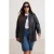 TRENDYOLMİLLA Dames Zwart Effen Lang, Oversized Grote maten Jassen