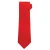 Premier Effen polyester stropdas (Rood)