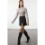 TRENDYOLMİLLA Dames Grijs Effen Lang Getailleerd Blouses