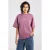 America Today T-shirt met backprint paars