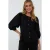 EsQualo Blouse R-neck Linen Black