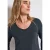 Street One Dames Overhemd met lange mouwen in effen kleur in Blauw