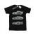 Disney Dames/Dames Cars Tekst Racers Katoenen Vriendje T-shirt (Zwart)