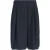 Chanel knielange rok van marineblauw katoen