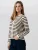 TEESHOPPEN Trui ‘ Crizette Striped ‘  offwhite