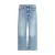 Mother Denim Blauwe Katoenen Cropped Jeans