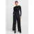 Vrouwen Wijde-Leg Crepe Broek met Riem