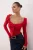 TRENDYOLMİLLA Dames Rood Effen Lang Getailleerd Blouses