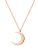 Hey Happiness Ketting ‘Halbmond’  rose-goud