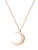 Hey Happiness Ketting ‘Halbmond’  rose-goud
