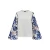 JDY gebloemd top grijs/donkerblauw