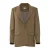 Maicazz & Zizo regular fit blazer met krijtstreep en wol – groen