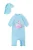MINOTI UV-bescherming  lichtblauw / pink / wit