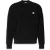 Calvin Klein Heren Wafel Crew Hals Trui (Zwart)