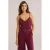 WE Fashion jumpsuit donkerrood