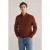 We Fashion Halfway Zipper Rust Brown