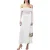 Bardot Dames/Dames Kanten Bardot Top (Wit)