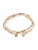 Pilgrim Armband ‘Indigo’  crème / cappuccino / goud / oudroze