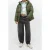 Tommy Hilfiger Hooded Midi Puffer Jacket Pewter Green