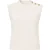Ted Baker Rondher Rose Button Ivory Crew Neck Tank Top