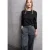 Street One Studio Dames Trui met pofmouwen in Zwart