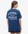Superdry Vrouwen Oversized Copper Label T-shirt met Print op de Borst Blauw
