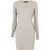 Diesel Mini-jurk met ronde hals en ovale uitsnijding voor dames (Neutraal)
