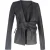 Rick Owens wikkeljas in zwart leer