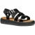 Geox D CAMALEI Synthetische Polyurethaan Dames Zwarte Sandalen