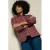 LOLALIZA gestreepte blouse – donkerrood