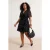 Trendyol Curve Dames Bruin Paisley Kort / Mini Kort Casual Double-breasted Grote maten Jurk
