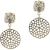 OTAZU Flower Disc Crystal Earrings