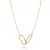 Orphelia ‘Roos’ Dames 925 Zilveren Halsketting – Goud ZK-7561/G