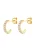 ELLI PREMIUM Oorbellen  goud / wit
