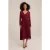 We Fashion Dress Mid Length Vintage Red