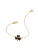 Furla Jewellery Armband ‘FURLA FLORA’  goud / zwart