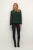 Blouse met korte mouwen Regular fit green