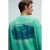 Oversized sweatshirt met ronde hals en print