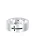 KUZZOI Ring ‘Kreuz’  zwart / zilver