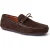 Base London Brooks Leren Herenschoenen in Gebrande Bruin Standaard Instappers