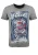 Key Largo Shirt ‘Fast’  blauw denim / grijs / rood / wit