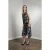 Asymmetrische Satijnen Blouse en Midi Rok Set