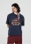 Prohibited Shirt ‘Clubhouse’  navy / cappuccino / lichtbruin