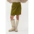 EsQualo Skirt Overlap Pockets City Moss Green