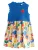 Next Jurk  blauw / lichtblauw / lichtgeel / rood