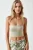 Slim Fit Strapless Geribbelde Crop Top