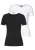 LASCANA Shirt  zwart / wit