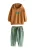 Next Set  cognac / groen / pastelgroen