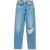 RE/DONE High Rise Stove Pipe Brisk Blue With Rips